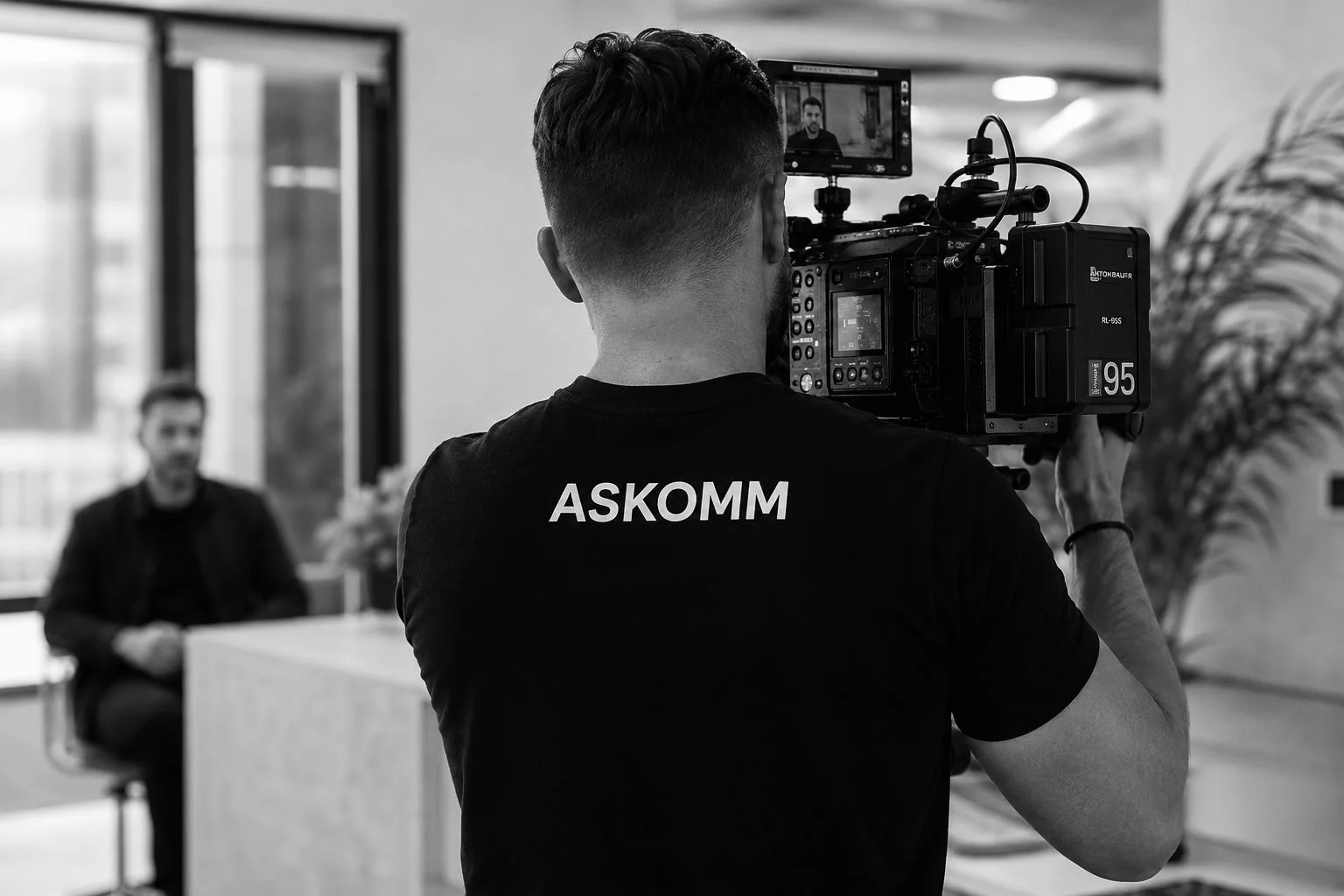 Caméraman ASKOMM en tournage