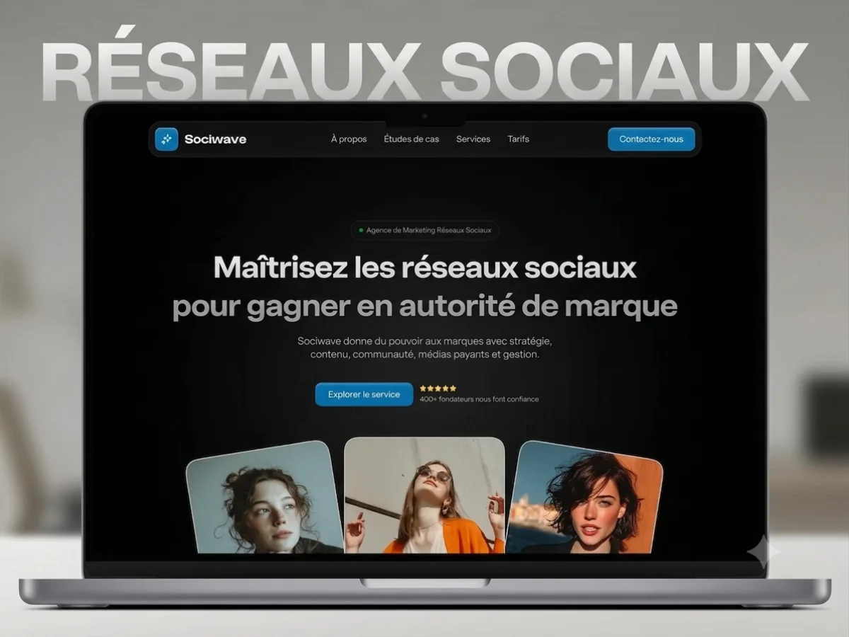Site internet d'agence social media réalisé par ASKOMM